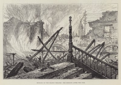 Incendie du Théâtre de Bolton, le matin après le feu - Walter Paget